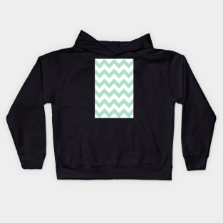 Chevron (Green) Kids Hoodie